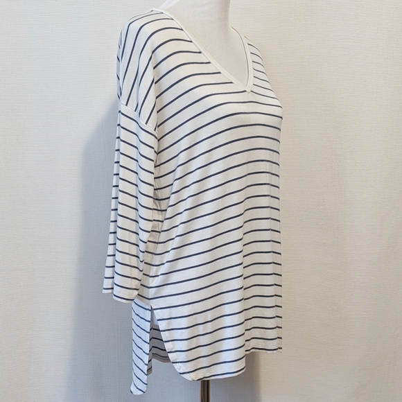 41 Hawthorn Megnan Striped Dolman Hi-Lo Tee | M - Picture 2 of 6